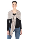 Micro Wool Solid Women Stole | Lightweight Essential (80 × 28 Inches)