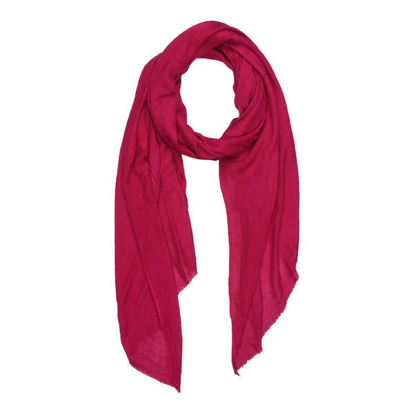 Micro Wool Solid Women Stole | Lightweight Essential (80 × 28 Inches)