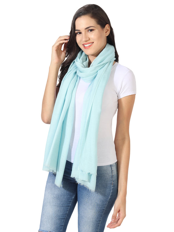 Micro Wool Solid Women Stole | Lightweight Essential (80 × 28 Inches)