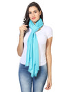 Micro Wool Solid Women Stole | Lightweight Essential (80 × 28 Inches)