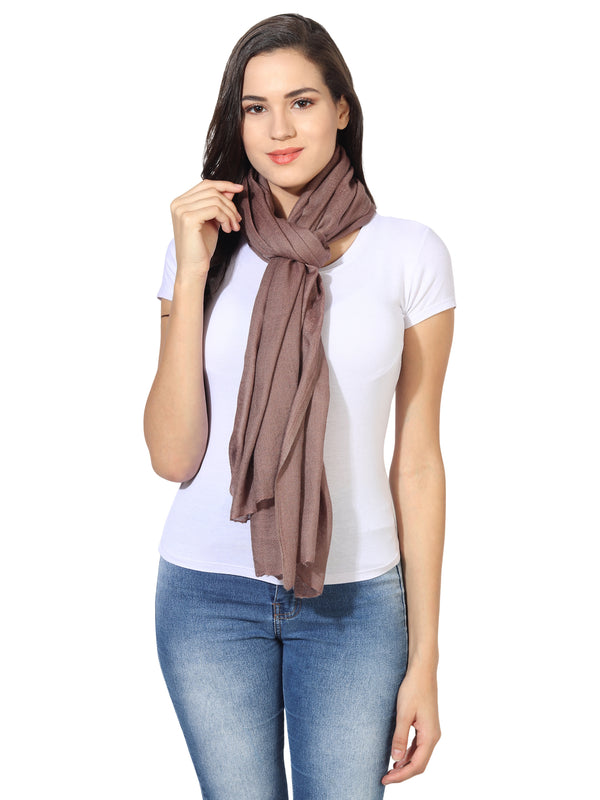 Micro Wool Solid Women Stole | Lightweight Essential (80 × 28 Inches)