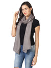 Micro Wool Solid Women Stole | Lightweight Essential (80 × 28 Inches)