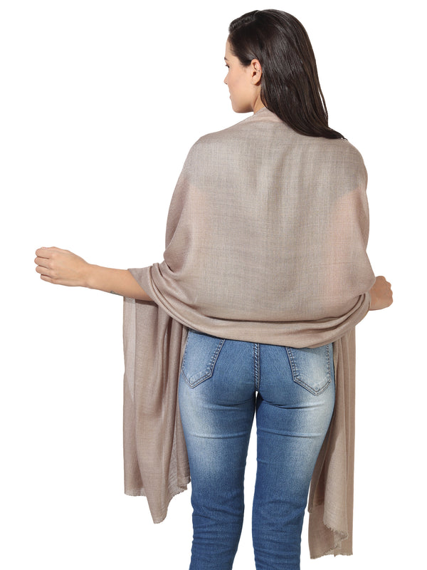 Micro Wool Solid Women Stole | Lightweight Essential (80 × 28 Inches)