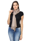 Micro Wool Solid Women Stole | Lightweight Essential (80 × 28 Inches)