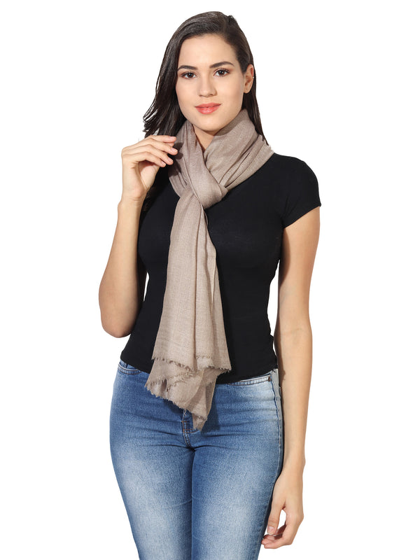 Micro Wool Solid Women Stole | Lightweight Essential (80 × 28 Inches)