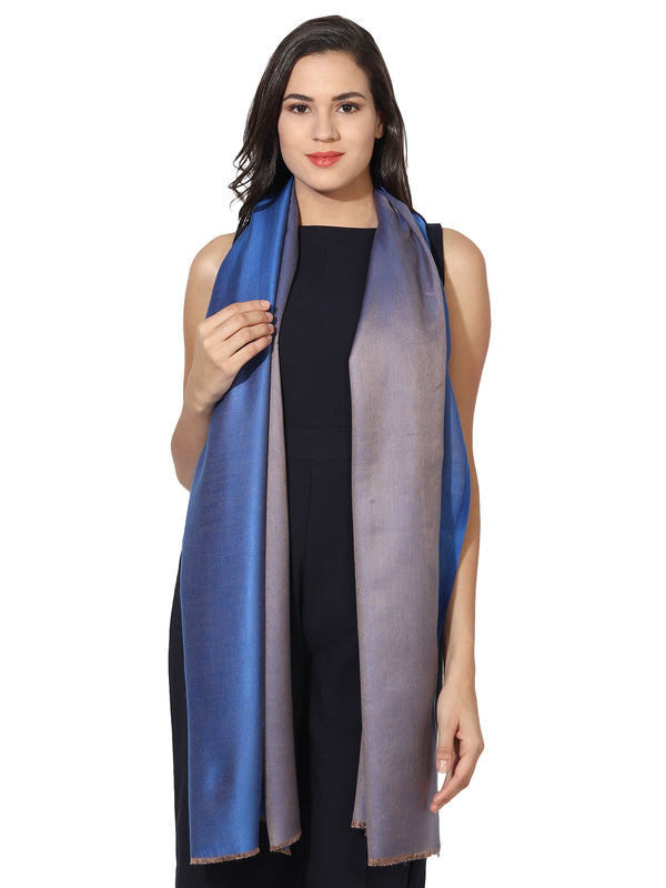 Reversible Bamboo Silk Women Stole | Elegant Dual-Tone Statement Wrap (80 × 28 Inches)