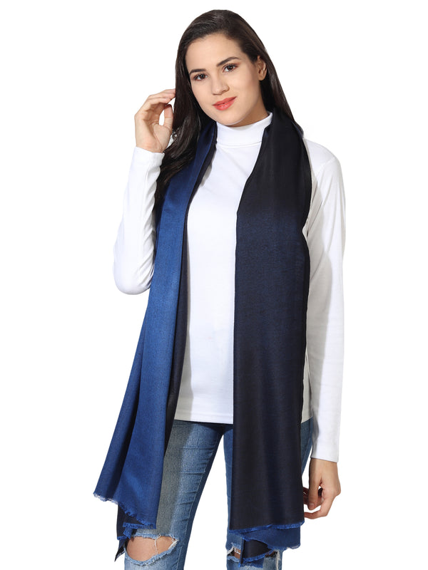 Reversible Bamboo Silk Women Stole | Elegant Dual-Tone Statement Wrap (80 × 28 Inches)