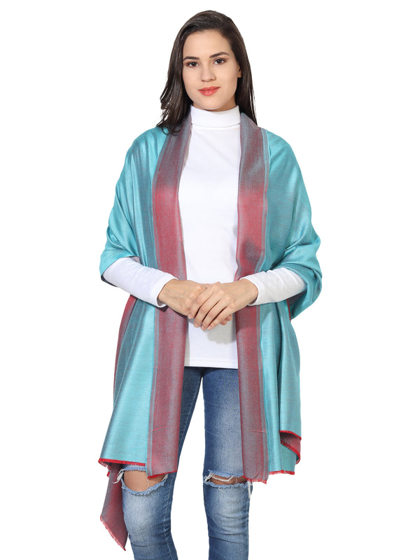 Reversible Bamboo Silk Women Stole | Elegant Dual-Tone Statement Wrap (80 × 28 Inches)