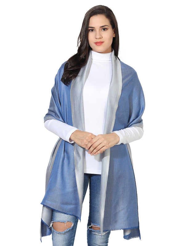 Reversible Bamboo Silk Women Stole | Elegant Dual-Tone Statement Wrap (80 × 28 Inches)