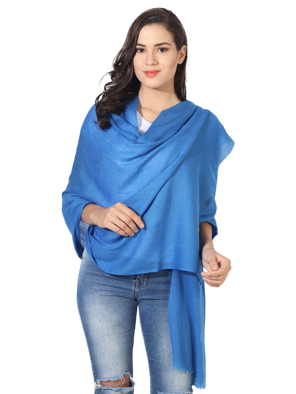 Micro Wool Solid Women Stole | Lightweight Essential (80 × 28 Inches)