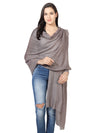 Micro Wool Solid Women Stole | Lightweight Essential (80 × 28 Inches)