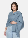 Solid Woolen Women Stole | Classic Minimal Wrap (80 × 28 Inches)