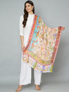 Bamboo Silk Heritage Printed Women Stole | Elegant Artisanal Statement Wrap (80 × 28 Inches)