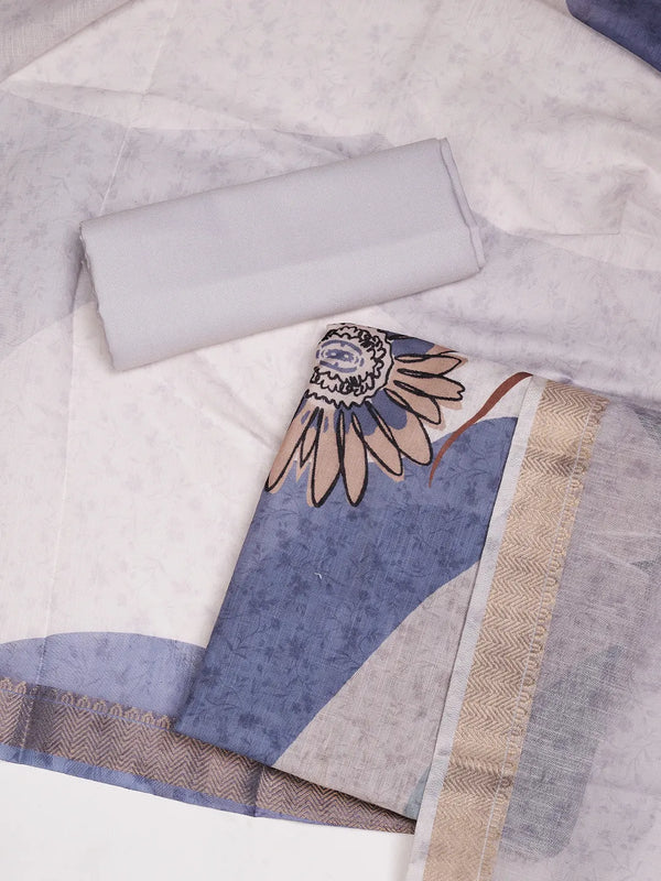 Women’s Linen Unstitched Suit Set | Elegant Ethnic Ensemble