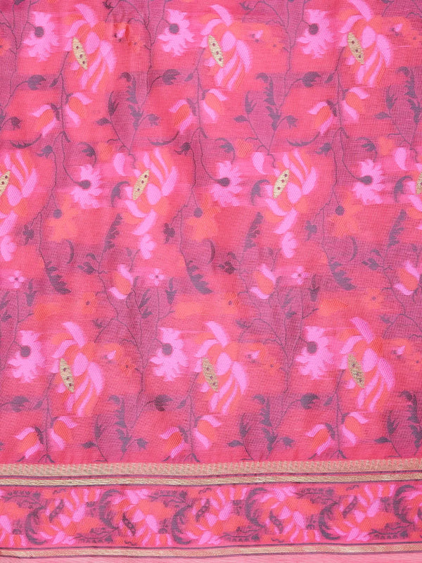 Women’s Cotton Unstitched Suit Set | Elegant Ethnic Ensemble