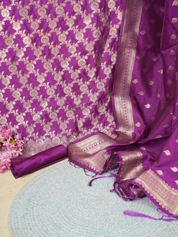 Women’s Cotton Unstitched Suit Set | Elegant Ethnic Ensemble