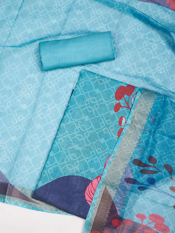 Women’s Linen Unstitched Suit Set | Elegant Ethnic Ensemble