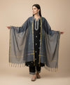 Grey Monica Cotton Dupatta with Woven Motifs | Elegant Ethnic Drape (2.5 Metres Approx.)