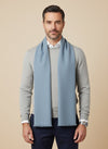 Solid Woolen Mens Stole | Classic Minimal Winter Wrap (80 × 28 Inches)