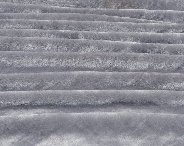 Super Soft Solid Velvet Finish Grey Flannel AC Blanket (Size: 90 x 90 Inches) Blanket My Store 