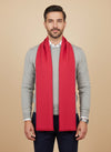 Solid Woolen Mens Stole | Classic Minimal Winter Wrap (80 × 28 Inches)