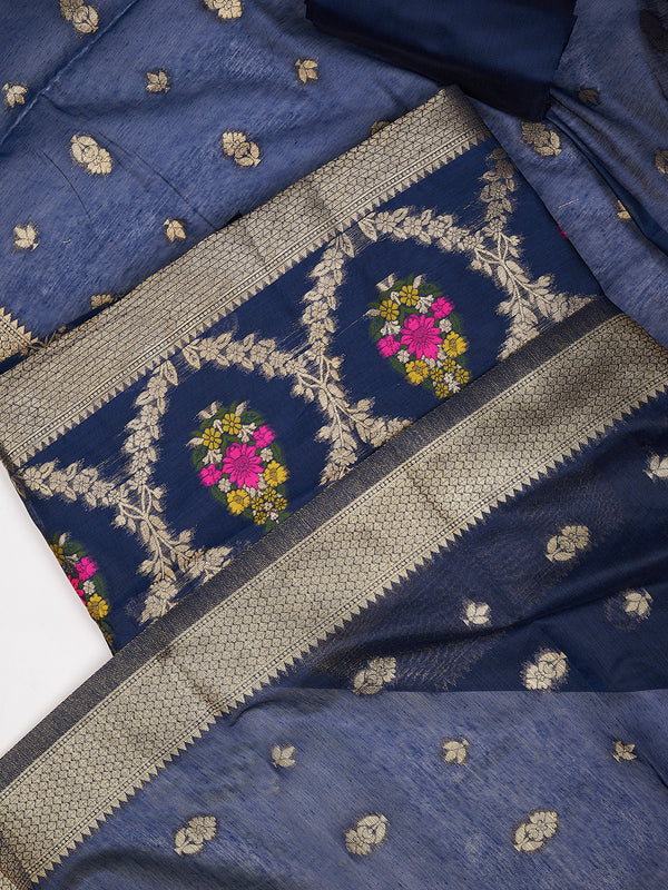 Women’s Cotton Unstitched Suit Set | Elegant Ethnic Ensemble