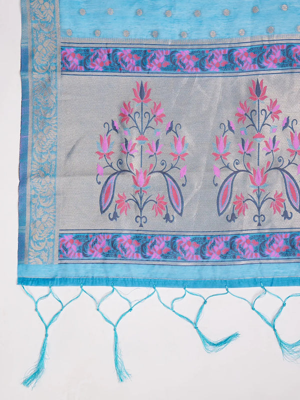 Women’s Cotton Unstitched Suit Set | Elegant Ethnic Ensemble