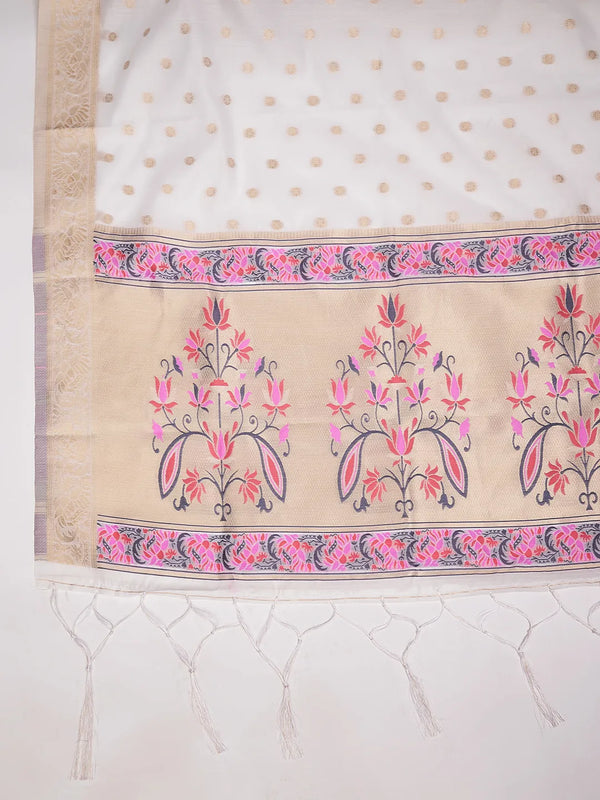 Women’s Cotton Unstitched Suit Set | Elegant Ethnic Ensemble