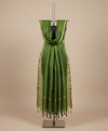 Green Monica Cotton Dupatta with Woven Motifs | Elegant Ethnic Drape (2.5 Metres Approx.)