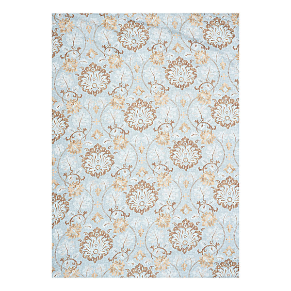 Queen Size 210 TC Elastic Fitted Cotton Bedsheet Set with 2 Pillow Covers (72 × 78 Inches)