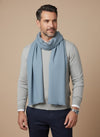 Solid Woolen Mens Stole | Classic Minimal Winter Wrap (80 × 28 Inches)