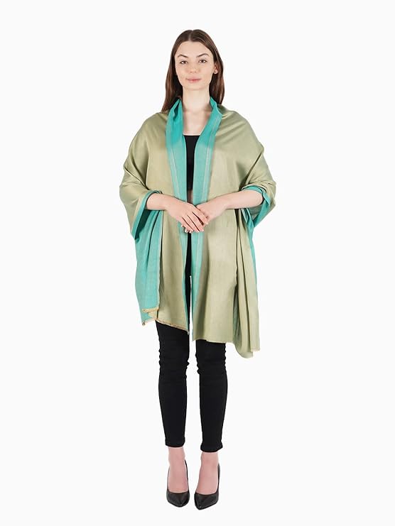Reversible Bamboo Silk Women Stole | Elegant Dual-Tone Statement Wrap (80 × 28 Inches)