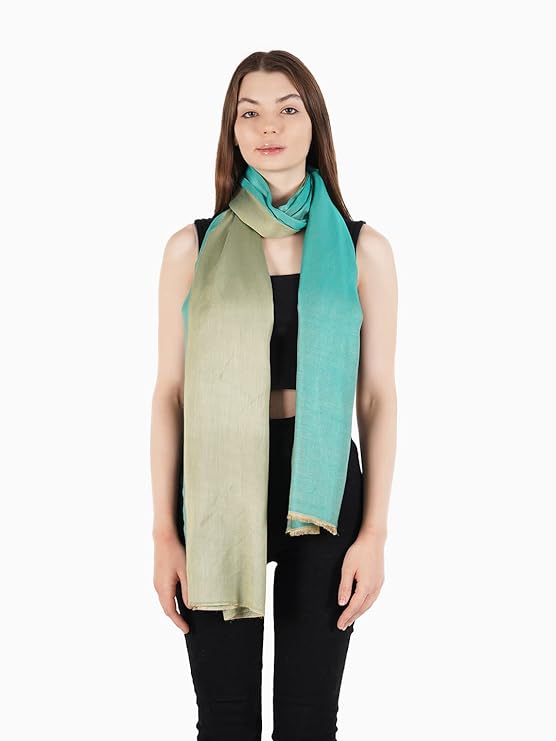 Reversible Bamboo Silk Women Stole | Elegant Dual-Tone Statement Wrap (80 × 28 Inches)
