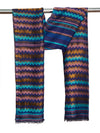 Woolen Zig-Zag Moonlight Zari Women Stole | Traditional Winter Wrap (80 x 28 Inches)