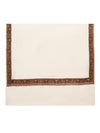 Ivory Woolen Women Shawl with Traditional Multicolour Embroidered Border (80 x 40 Inches)