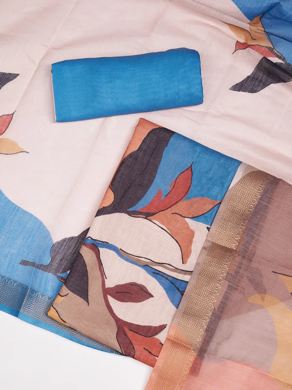 Women’s Linen Unstitched Suit Set | Elegant Ethnic Ensemble