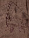 Brown Solid Cotton Dupatta with Subtle Texture & Tassel Ends (Size: 2.5x1 m Approx)