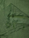 Bottle Green Solid Cotton Dupatta with Subtle Texture & Tassel Ends (Size: 2.5x1 m Approx)