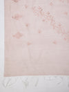 Pink Chanderi Cotton Dupatta with Subtle Floral Embroidery (Size: 2.5x1 m Approx)