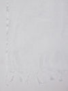 White Sheer Handwoven Cotton Dupatta with Tassel Finish (Size: 2.5x1 m Approx)