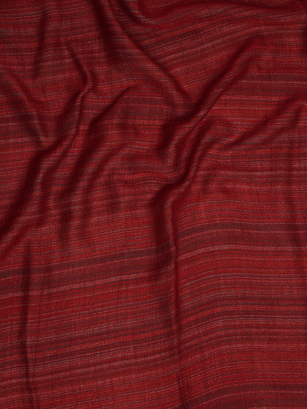 Reversible Woolen Women Stole with Fine Striped Weave | Soft Wrap (80 × 28 Inches)