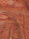 Brown Jamawar Wool Blend Women Shawl with Intricate Paisley Weave – 80×40 Inches