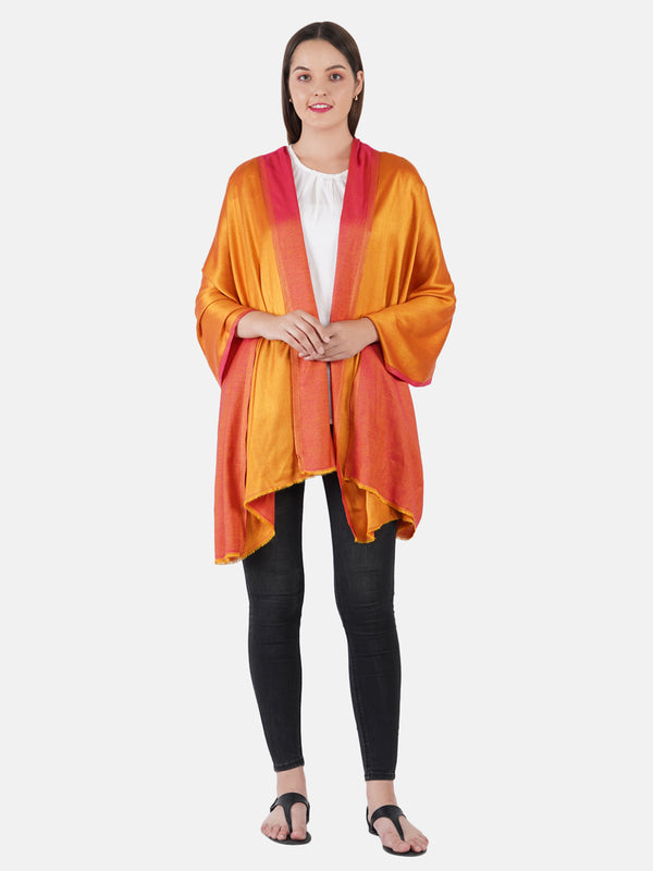 Reversible Bamboo Silk Women Stole | Elegant Dual-Tone Statement Wrap (80 × 28 Inches)