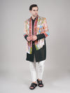 Bamboo Silk Heritage Printed Mens Stole | Refined Traditional Statement Wrap (80 × 28 Inches)