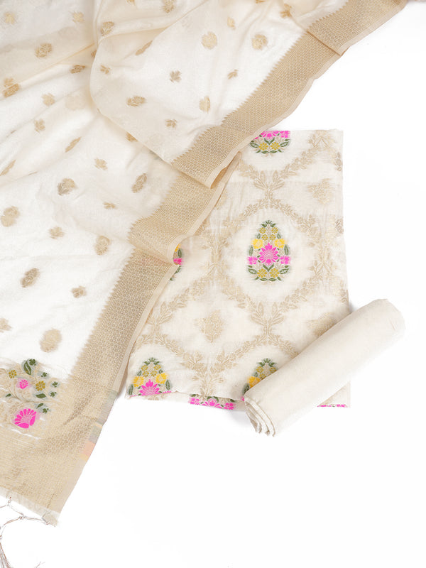 Women’s Cotton Unstitched Suit Set | Elegant Ethnic Ensemble