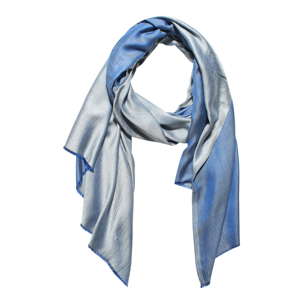 Reversible Bamboo Silk Women Stole | Elegant Dual-Tone Statement Wrap (80 × 28 Inches)