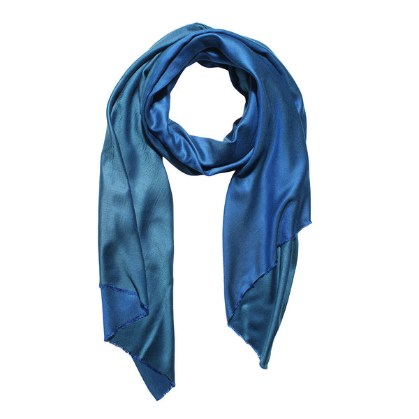 Reversible Bamboo Silk Women Stole | Elegant Dual-Tone Statement Wrap (80 × 28 Inches)