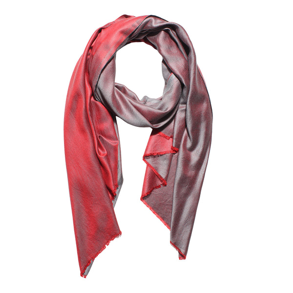 Reversible Bamboo Silk Women Stole | Elegant Dual-Tone Statement Wrap (80 × 28 Inches)