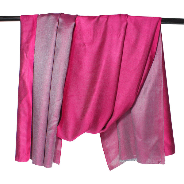 Reversible Bamboo Silk Women Stole | Elegant Dual-Tone Statement Wrap (80 × 28 Inches)