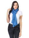 Micro Wool Solid Women Stole | Lightweight Essential (80 × 28 Inches)